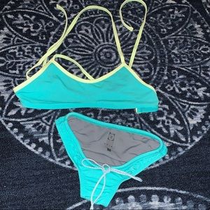 JOYLN BLUE AND NEON SMALL SWIM SET!